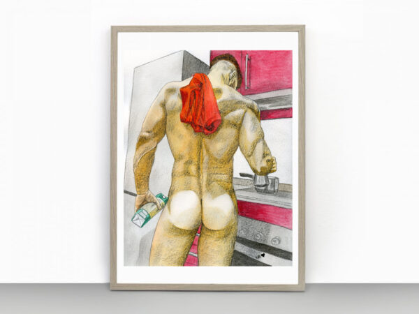 Breakfast No. 2 Gay Erotic Art Print