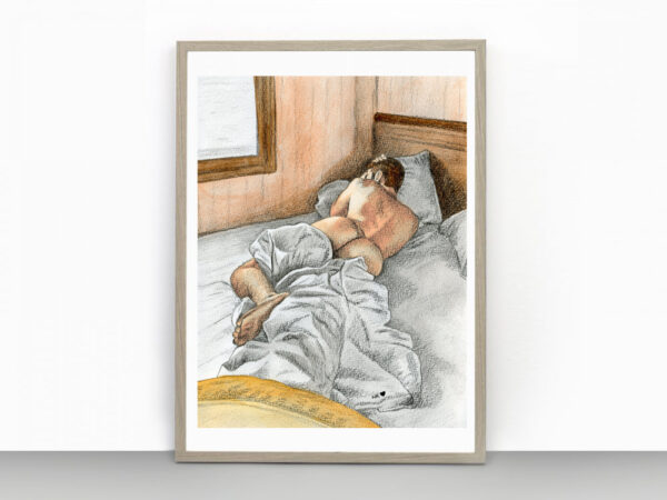 Duvet Day Gay Erotic Art Print