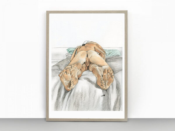 Footsie Gay Erotic Art Print