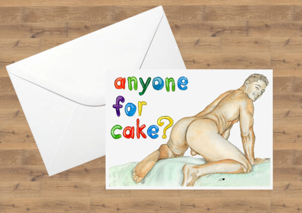 Happy Birthday Anyone for Cake Gay Greetings Card